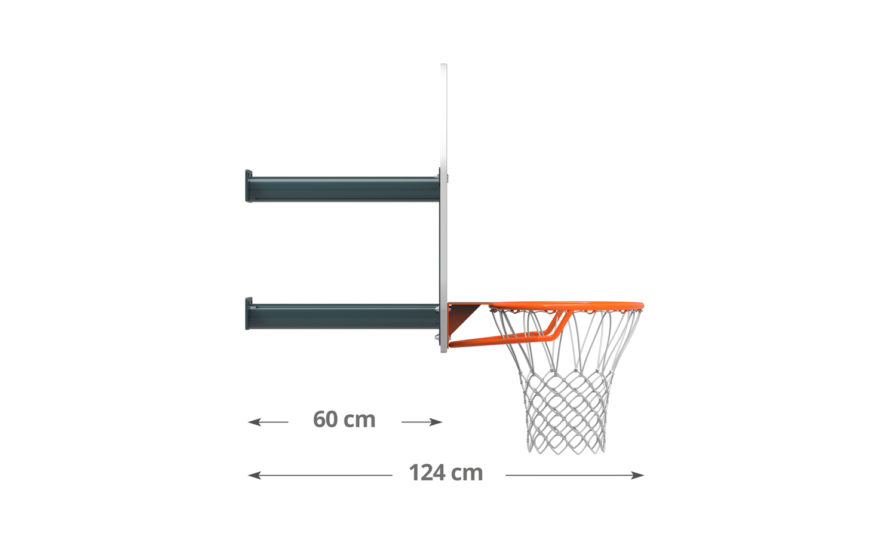 But de basketball mural hauteur réglable par vis GES