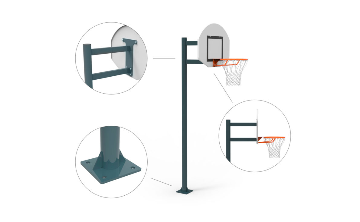 School basketball goal | Metalu Plast